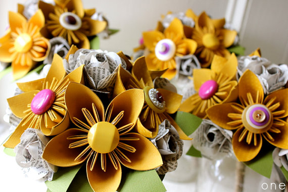 8 mẫu hoa giấy sắc màu cho cô dâu - anh 1