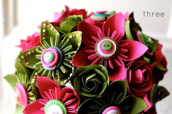 8 mẫu hoa giấy sắc màu cho cô dâu - anh 3