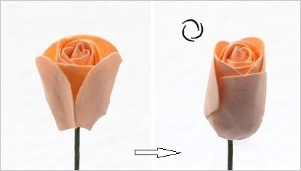 Hướng dẫn làm hoa hồng giấy đơn giản mà đẹp mắt 8