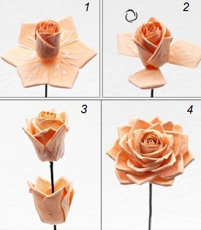 Hướng dẫn làm hoa hồng giấy đơn giản mà đẹp mắt 12