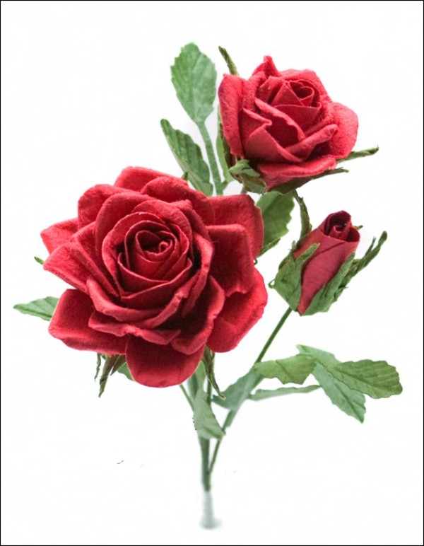 Hướng dẫn làm hoa hồng giấy đơn giản mà đẹp mắt 17
